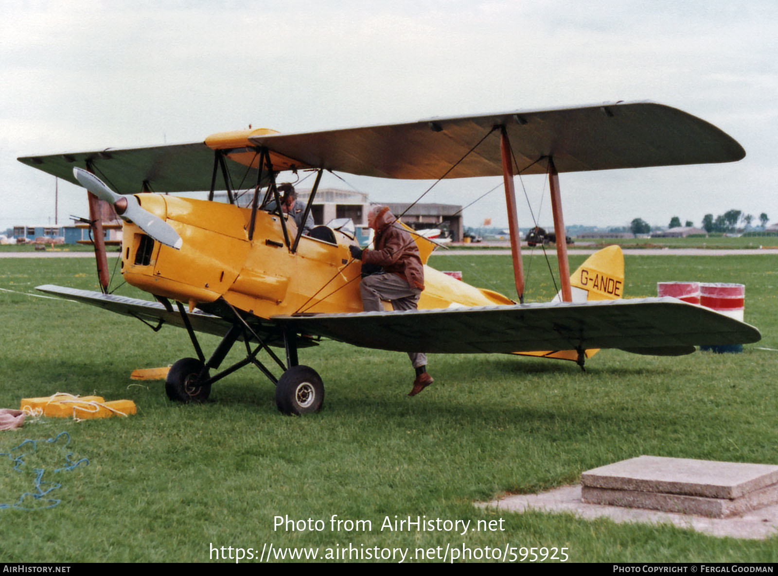 Aircraft Photo of G-ANDE | De Havilland D.H. 82A Tiger Moth II | AirHistory.net #595925