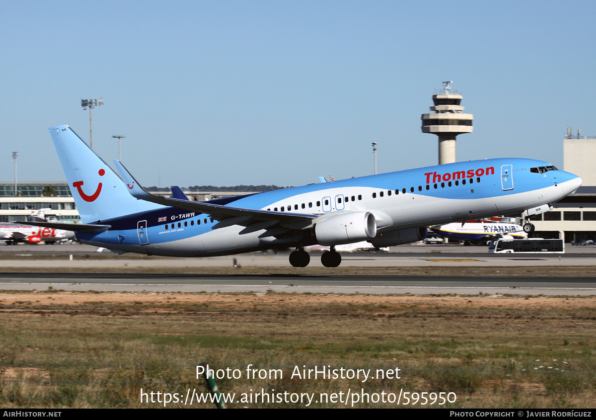 Aircraft Photo of G-TAWR | Boeing 737-8K5 | Thomson Airways | AirHistory.net #595950