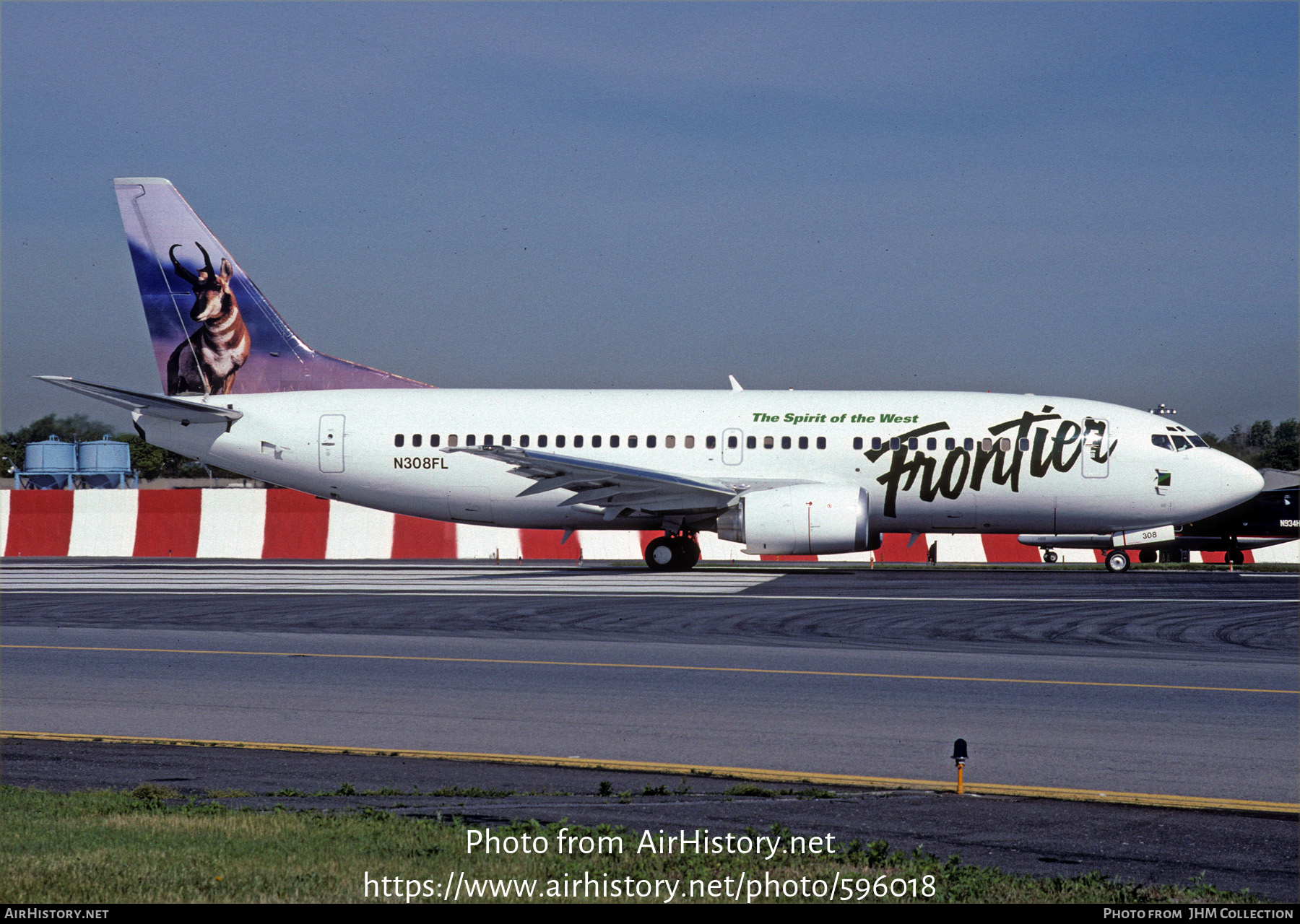 Aircraft Photo of N308FL | Boeing 737-3U3 | Frontier Airlines | AirHistory.net #596018