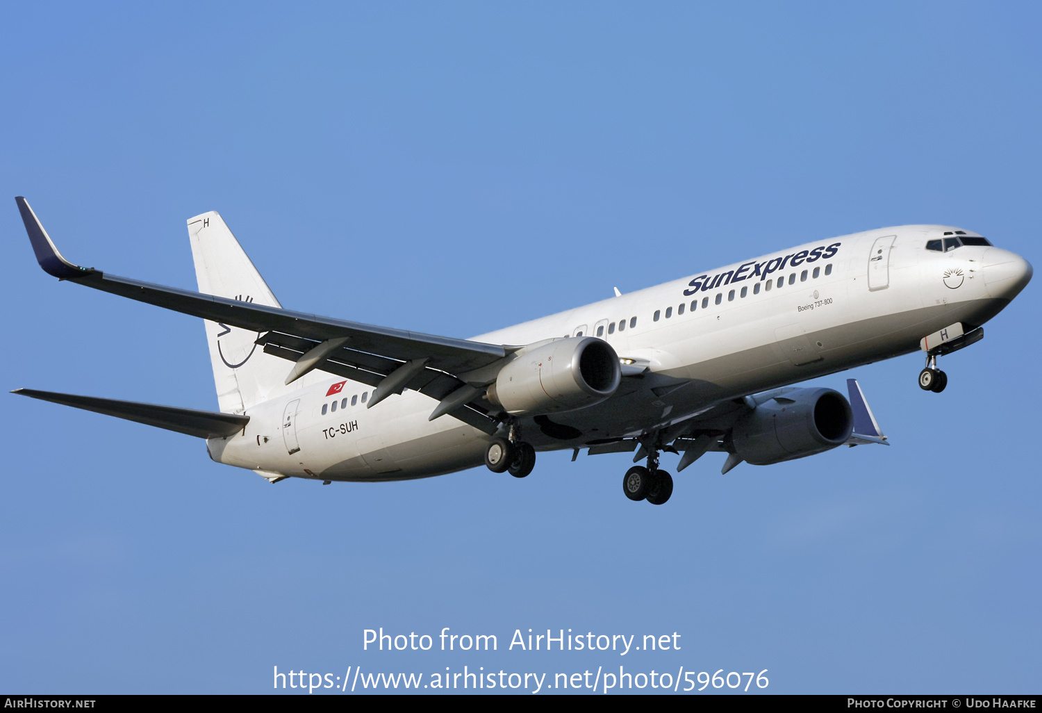 Aircraft Photo of TC-SUH | Boeing 737-8CX | SunExpress | AirHistory.net #596076