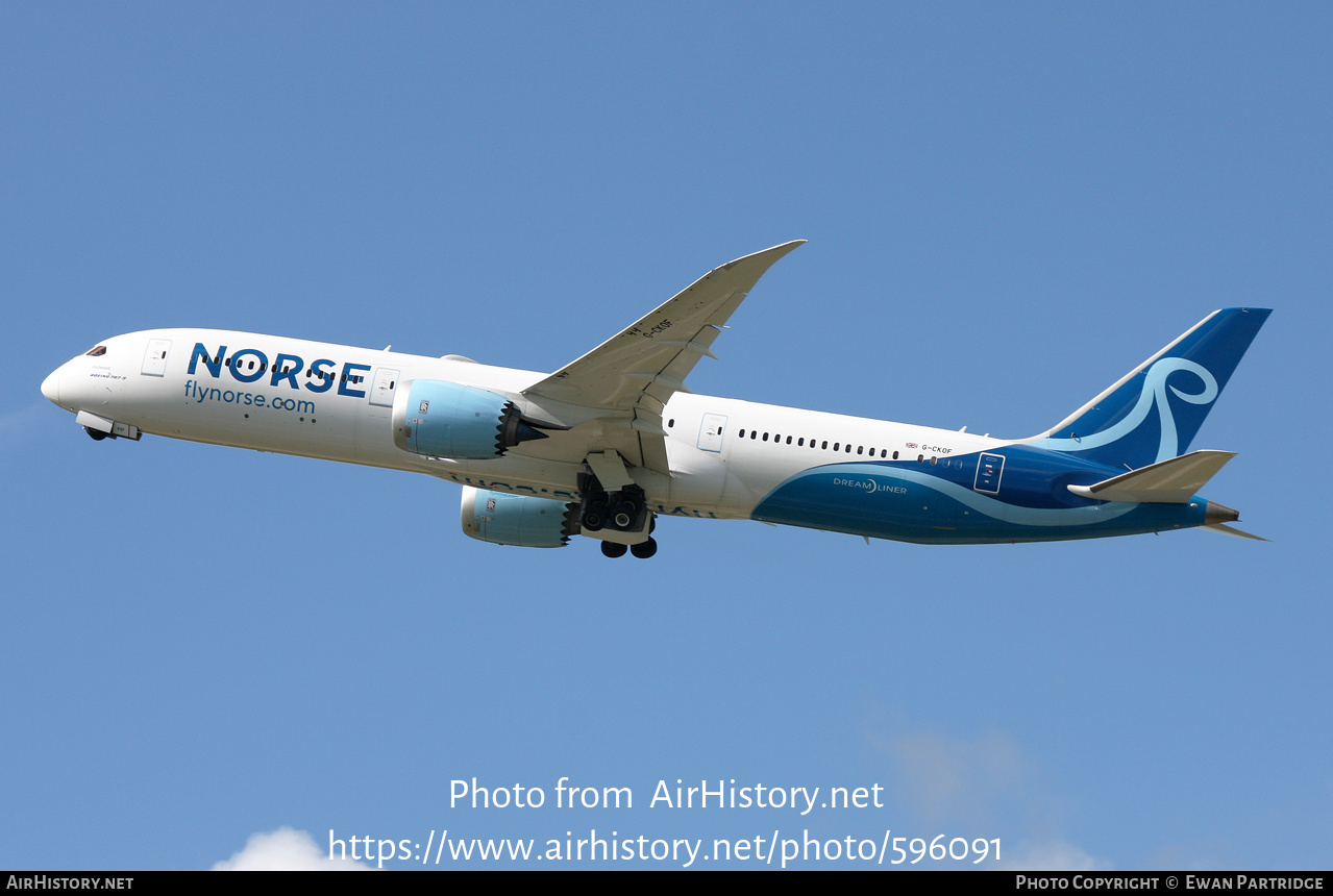 Aircraft Photo of G-CKOF | Boeing 787-9 Dreamliner | Norse Atlantic Airways | AirHistory.net #596091