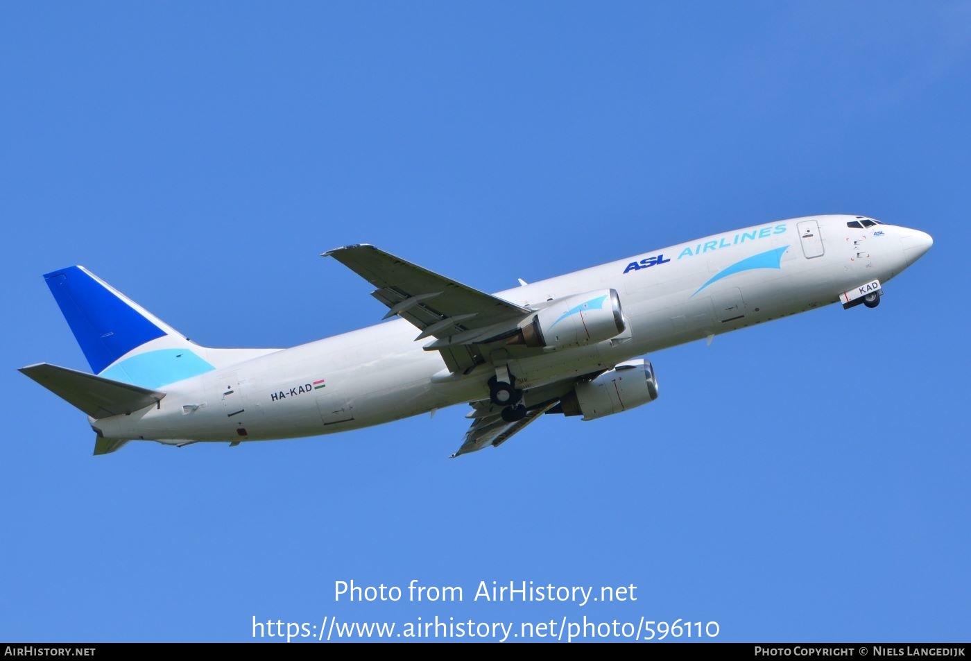 Aircraft Photo of HA-KAD | Boeing 737-4Y0(SF) | ASL Airlines | AirHistory.net #596110