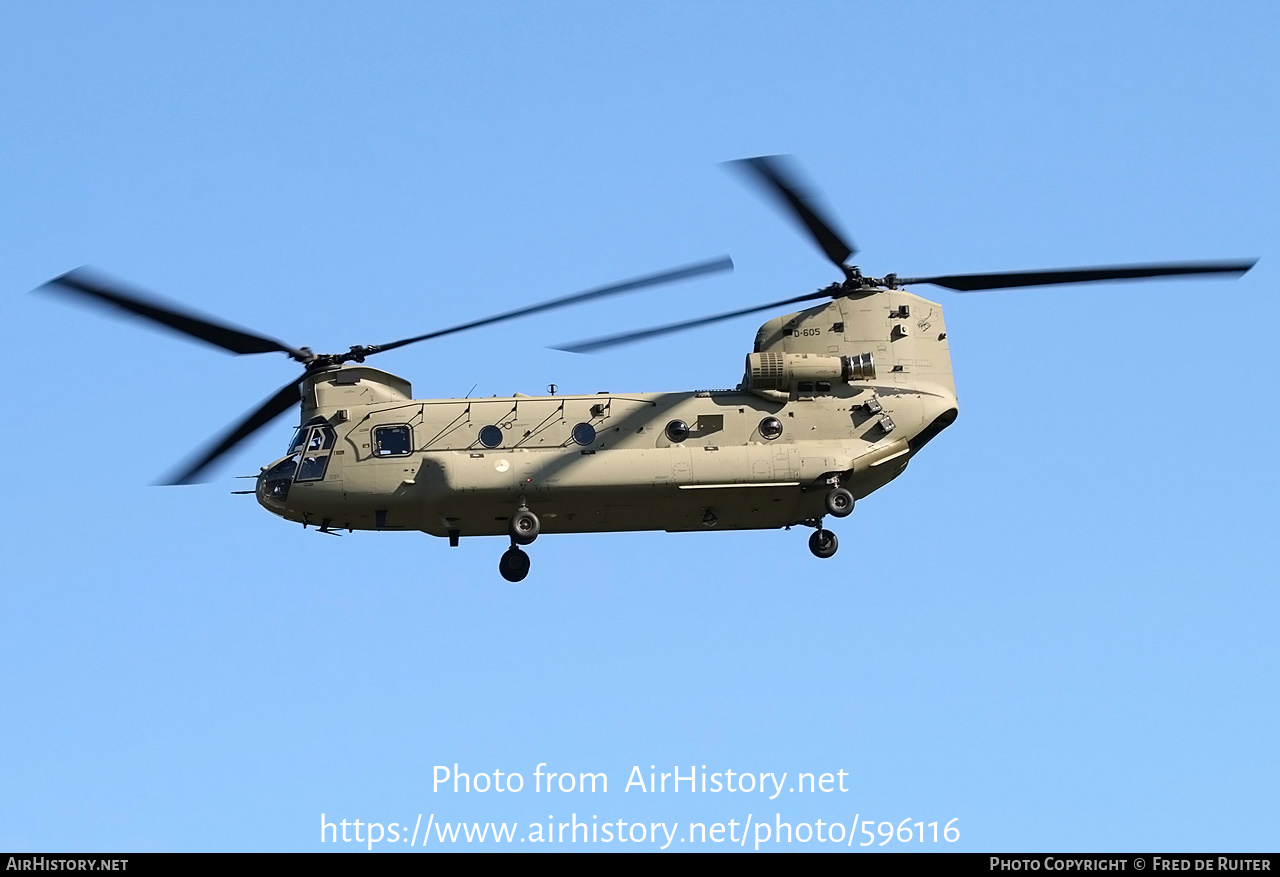 Aircraft Photo of D-605 | Boeing CH-47F Chinook (414) | Netherlands - Air Force | AirHistory.net #596116