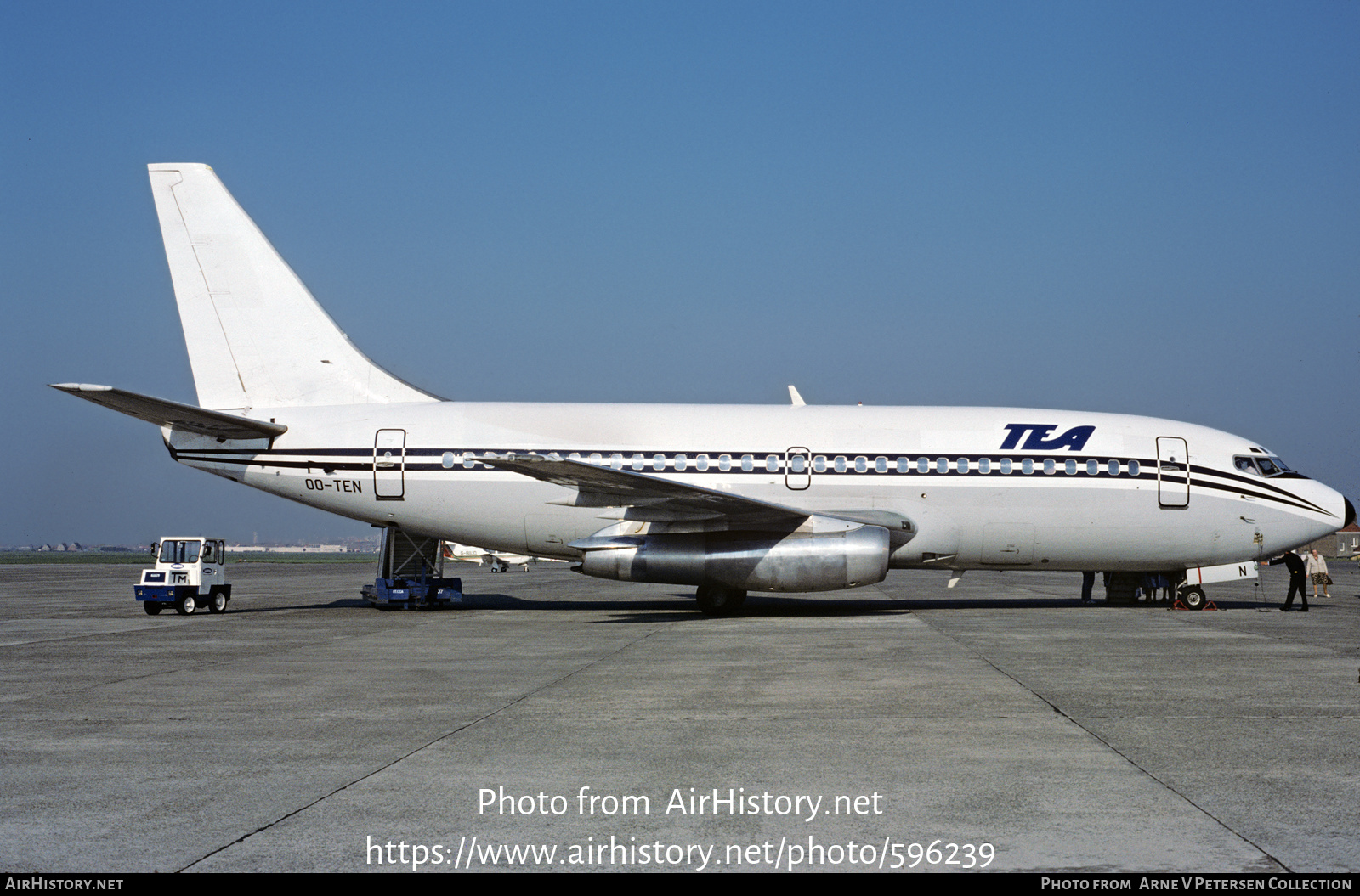 Aircraft Photo of OO-TEN | Boeing 737-2M8/Adv | TEA - Trans European Airways | AirHistory.net #596239