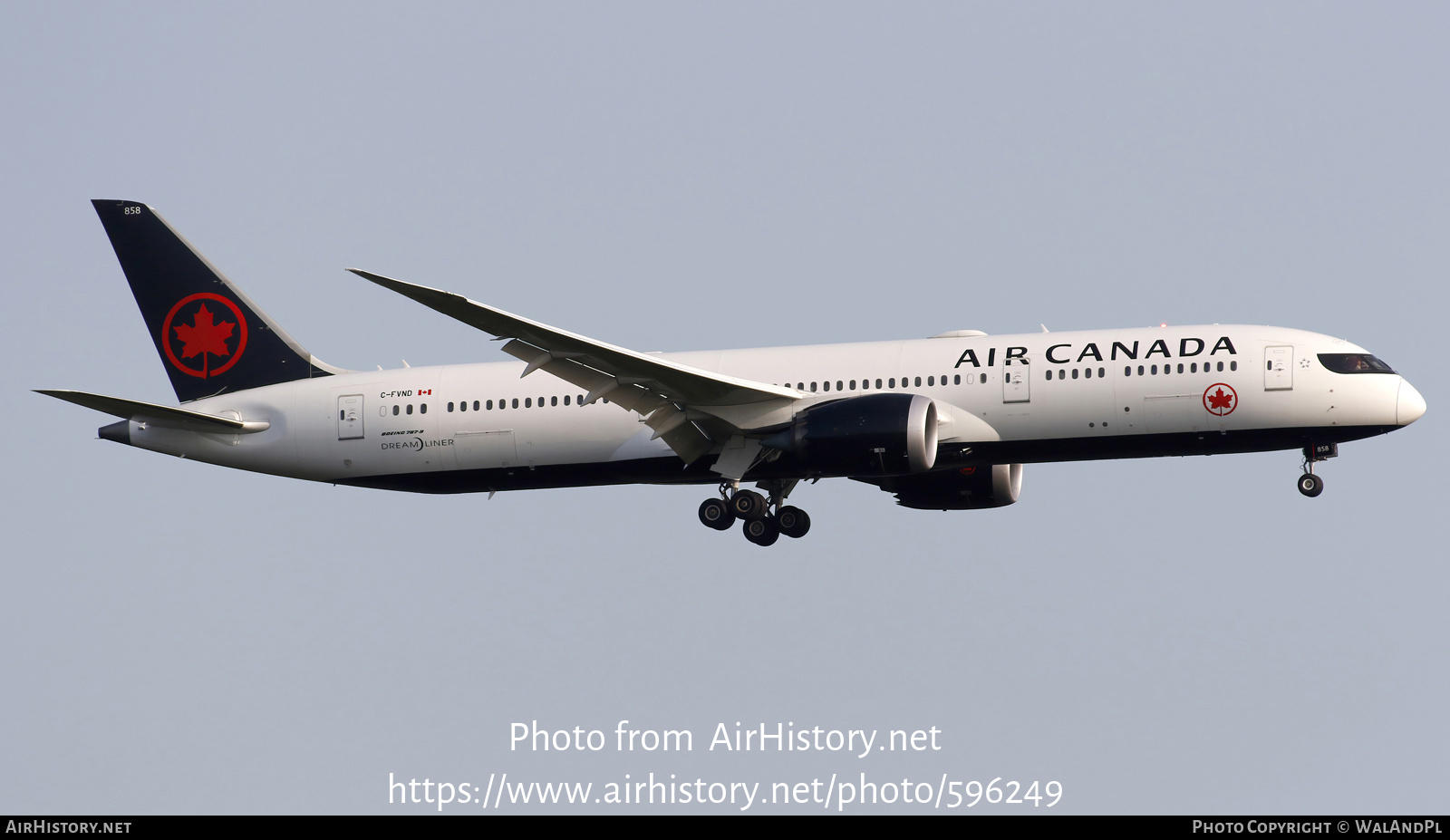 Aircraft Photo of C-FVND | Boeing 787-9 Dreamliner | Air Canada | AirHistory.net #596249