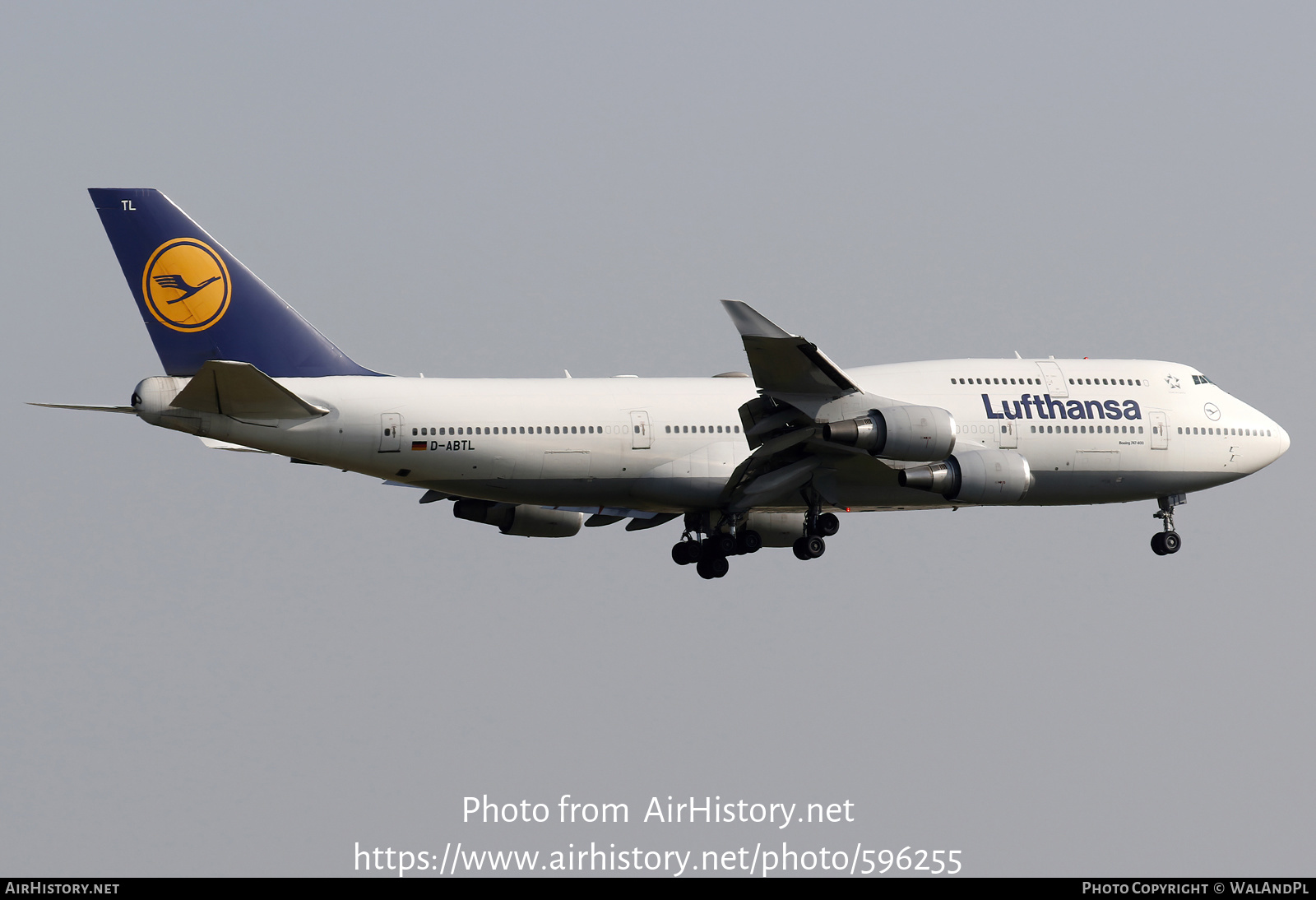 Aircraft Photo of D-ABTL | Boeing 747-430 | Lufthansa | AirHistory.net #596255