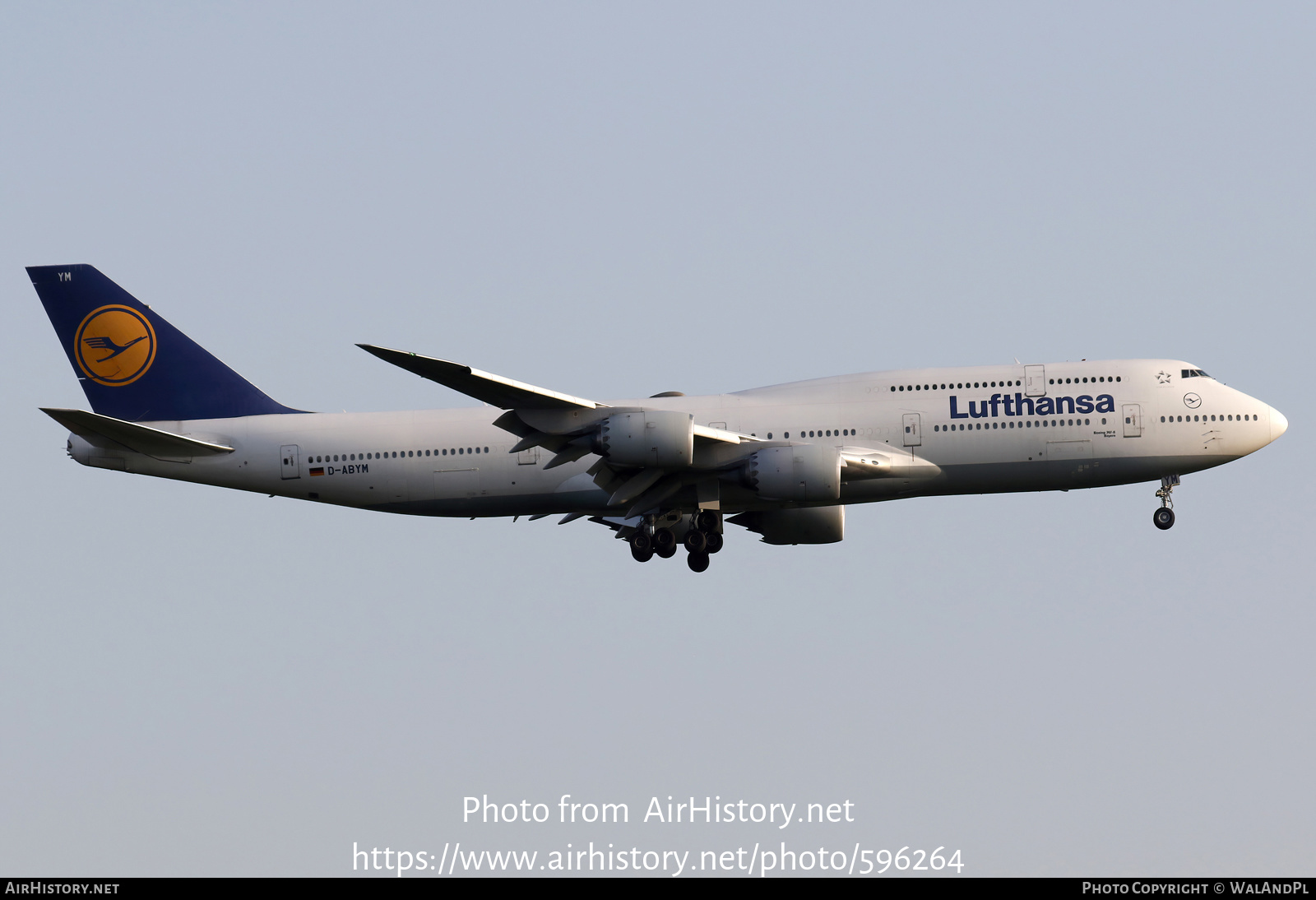 Aircraft Photo of D-ABYM | Boeing 747-830 | Lufthansa | AirHistory.net #596264