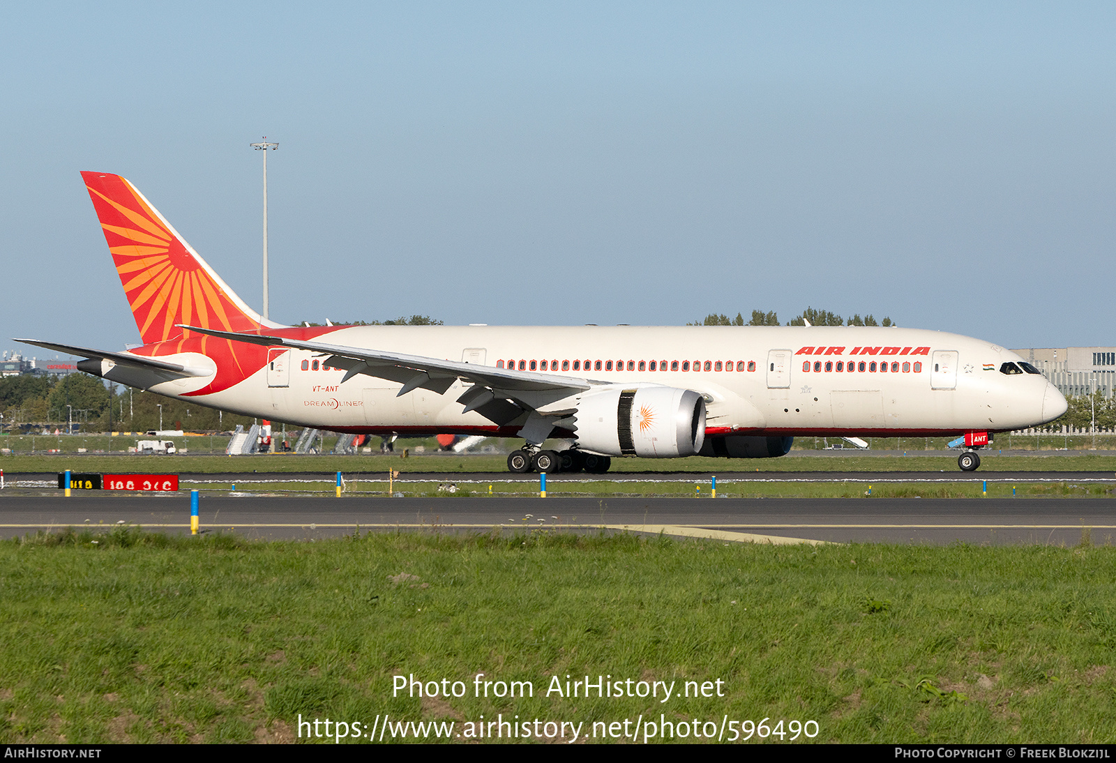 Aircraft Photo of VT-ANT | Boeing 787-8 Dreamliner | Air India | AirHistory.net #596490