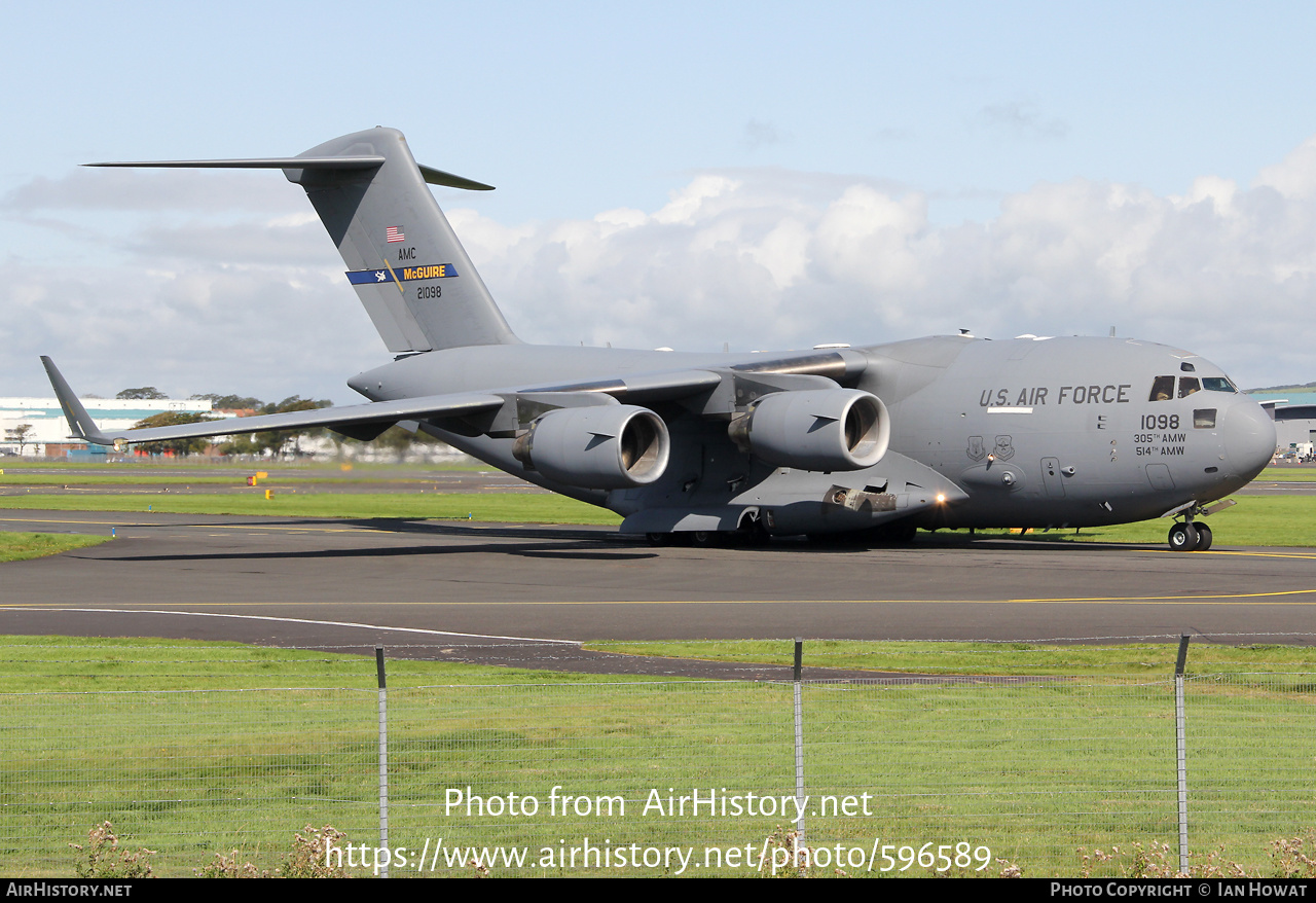 Aircraft Photo of 02-1098 / 21098 | Boeing C-17A Globemaster III | USA - Air Force | AirHistory.net #596589