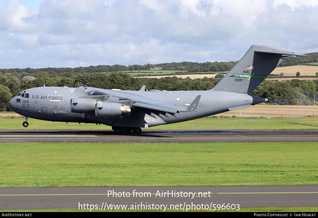 Aircraft Photo of 02-1109 / 21109 | Boeing C-17A Globemaster III | USA - Air Force | AirHistory.net #596603