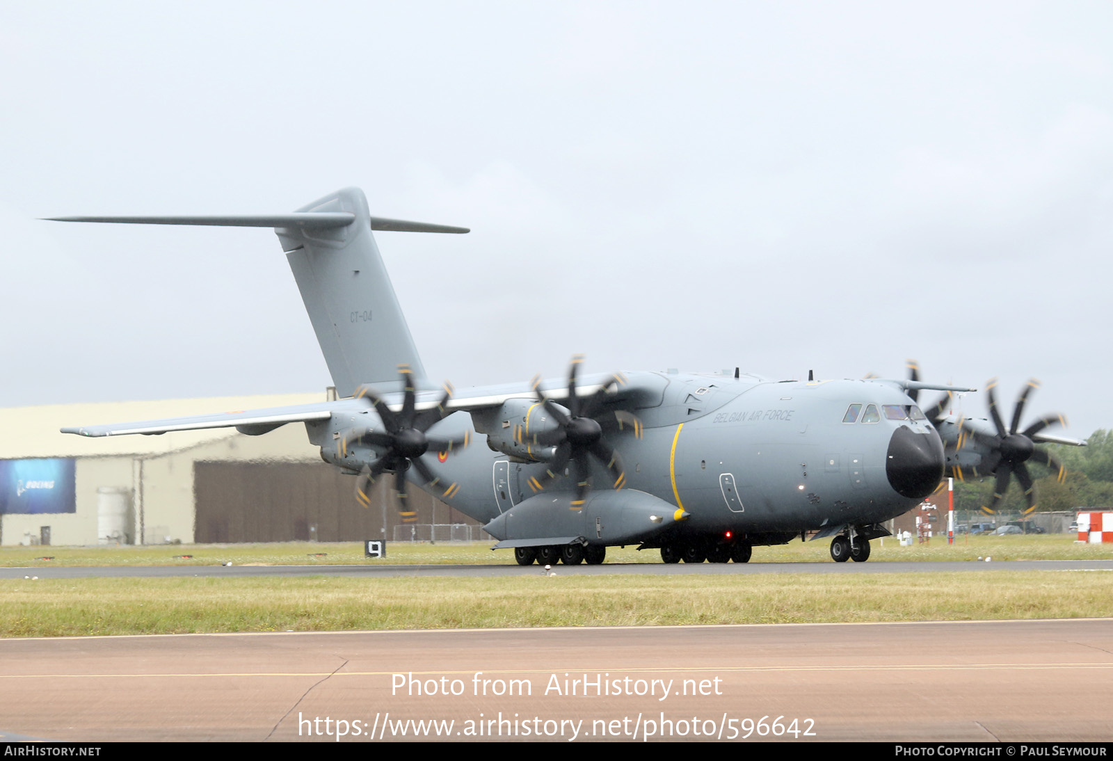 Aircraft Photo of CT-04 | Airbus A400M Atlas | Belgium - Air Force | AirHistory.net #596642