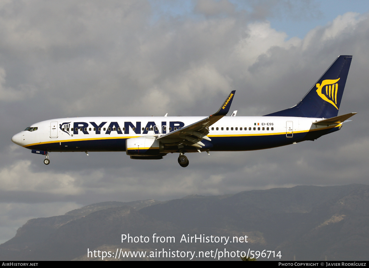 Aircraft Photo of EI-ESS | Boeing 737-8AS | Ryanair | AirHistory.net #596714