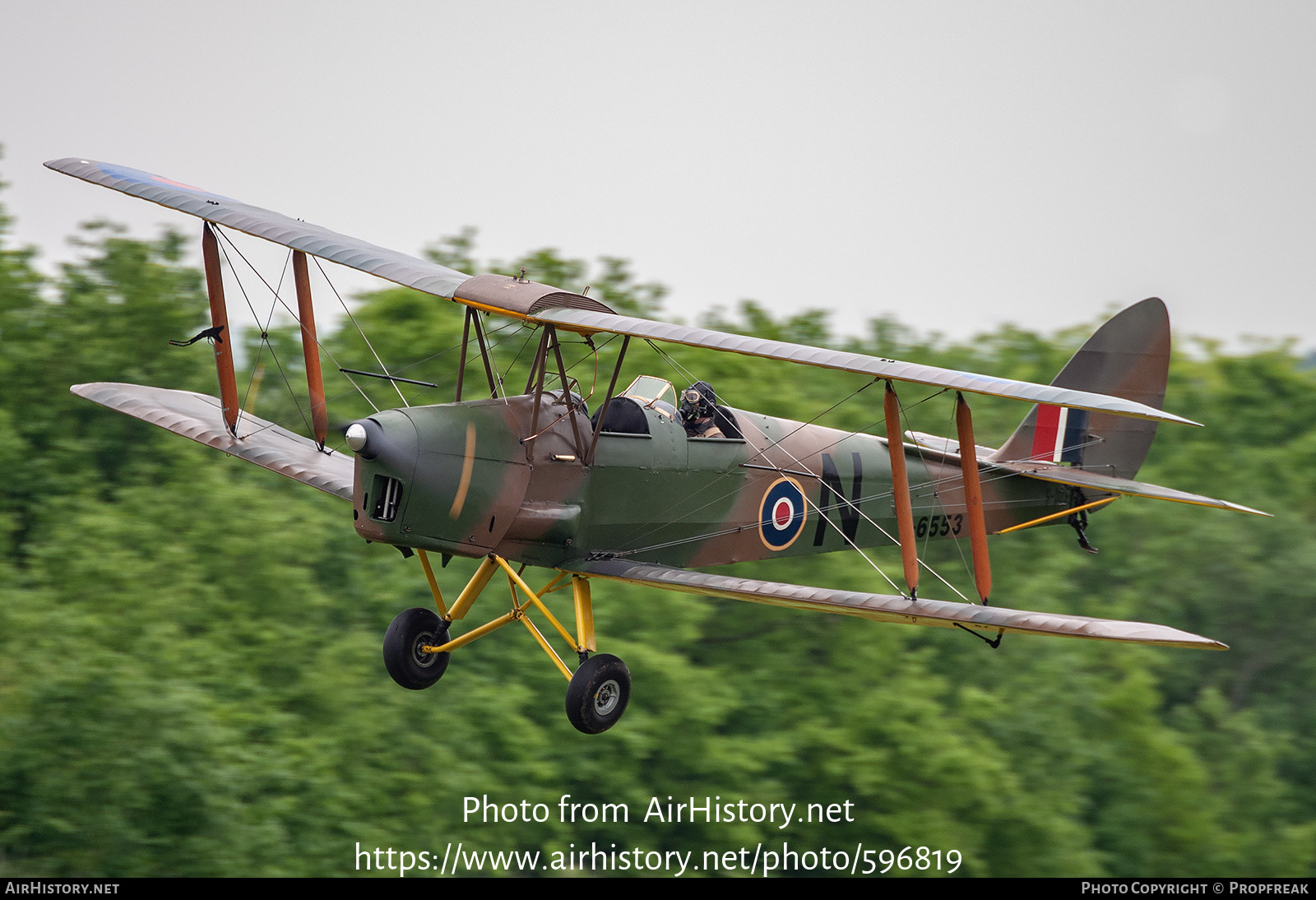 Aircraft Photo of F-AZEI / T6553 | De Havilland D.H. 82A Tiger Moth II | UK - Air Force | AirHistory.net #596819