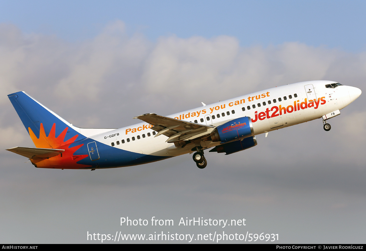 Aircraft Photo of G-GDFB | Boeing 737-33A | Jet2 Holidays | AirHistory.net #596931