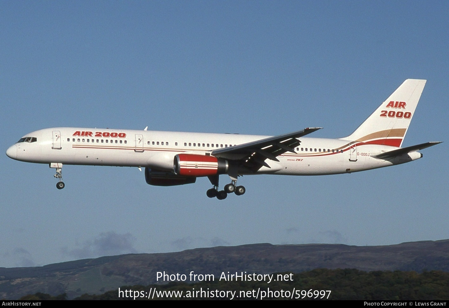 Aircraft Photo of G-OOOJ | Boeing 757-23A | Air 2000 | AirHistory.net #596997