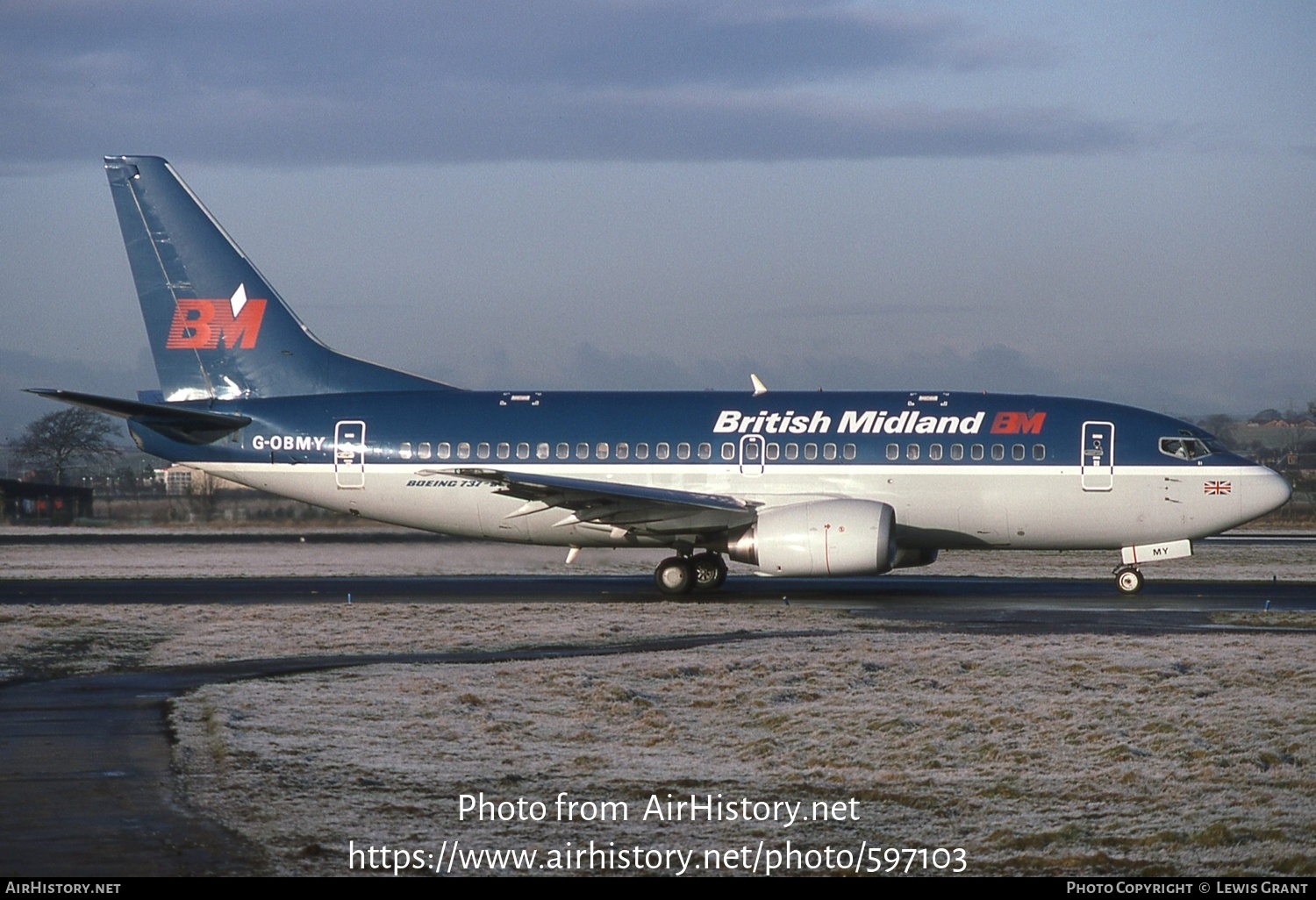 Aircraft Photo of G-OBMY | Boeing 737-59D | British Midland Airways - BMA | AirHistory.net #597103