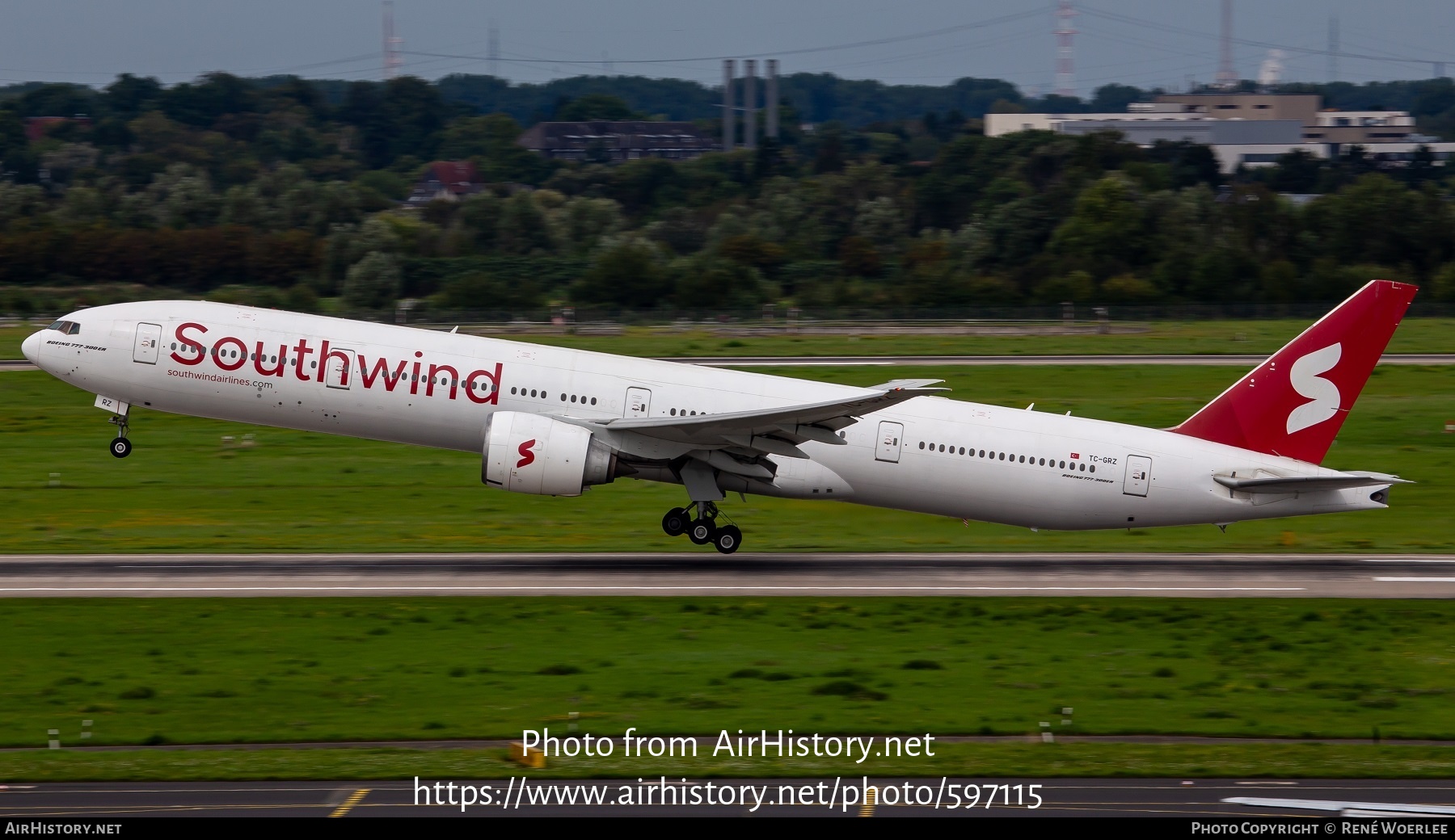 Aircraft Photo of TC-GRZ | Boeing 777-31H/ER | Southwind Airlines | AirHistory.net #597115