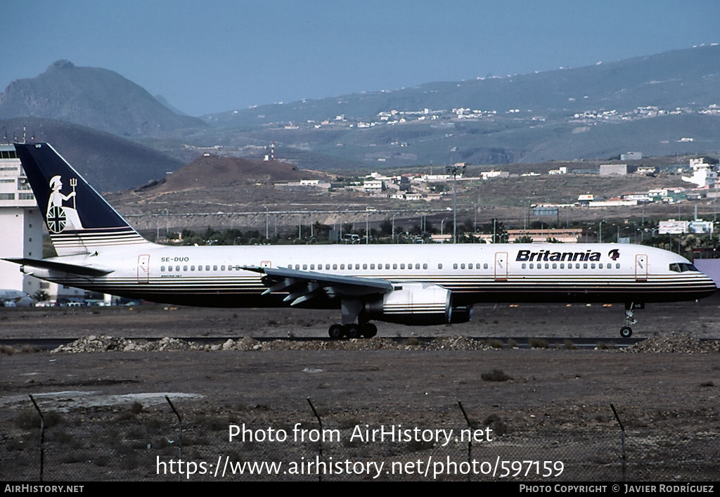 Aircraft Photo of SE-DUO | Boeing 757-236 | Britannia Nordic | AirHistory.net #597159