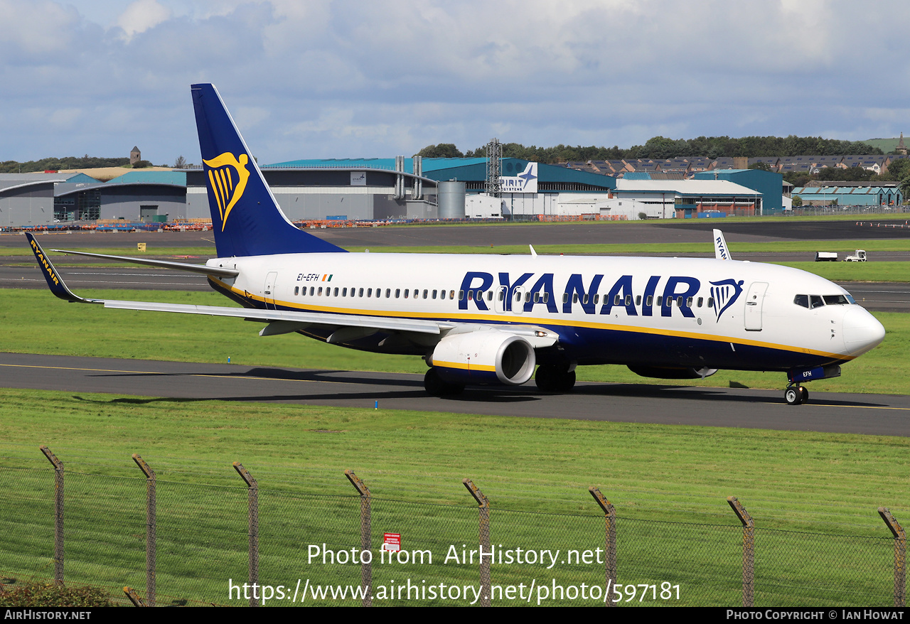 Aircraft Photo of EI-EFH | Boeing 737-8AS | Ryanair | AirHistory.net #597181