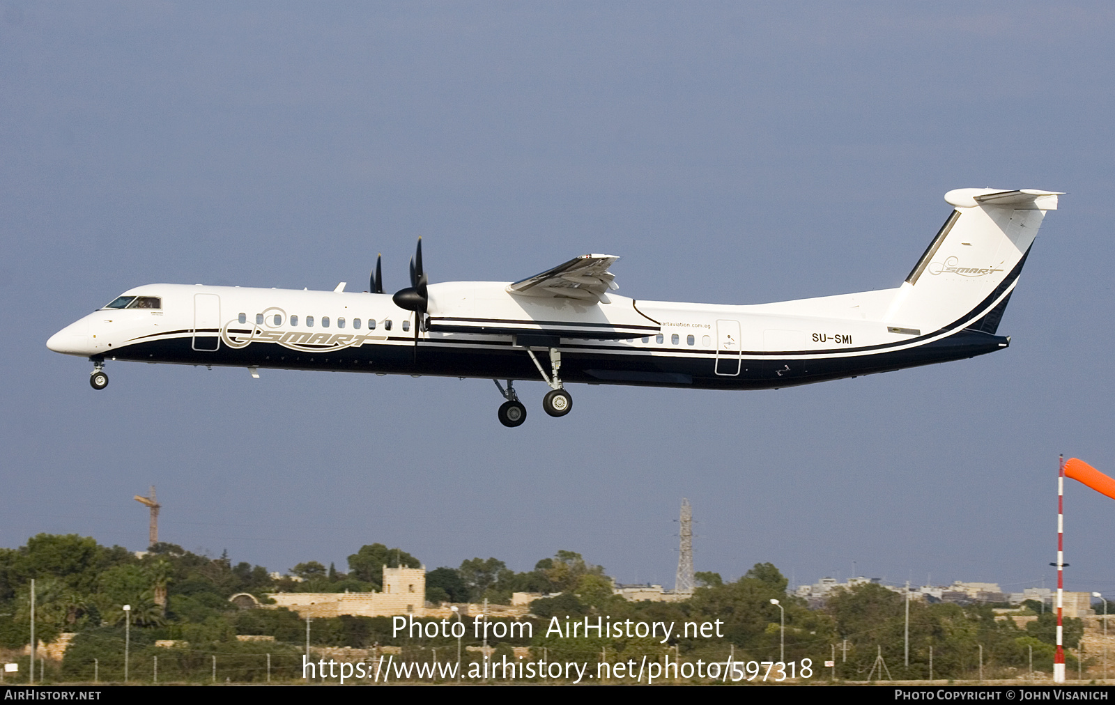 Aircraft Photo of SU-SMI | Bombardier DHC-8-402 Dash 8 | Smart Aviation | AirHistory.net #597318