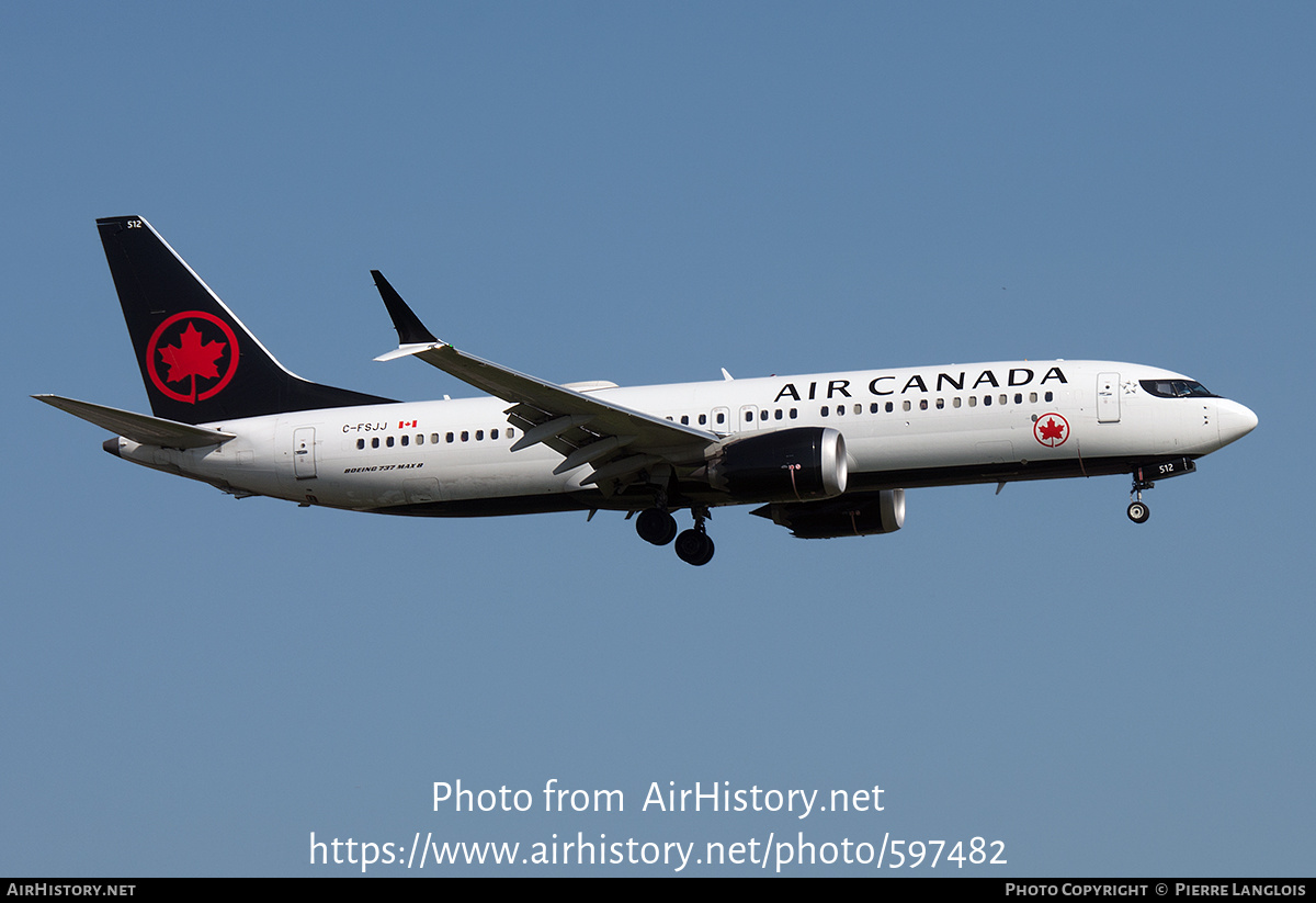 Aircraft Photo of C-FSJJ | Boeing 737-8 Max 8 | Air Canada | AirHistory.net #597482