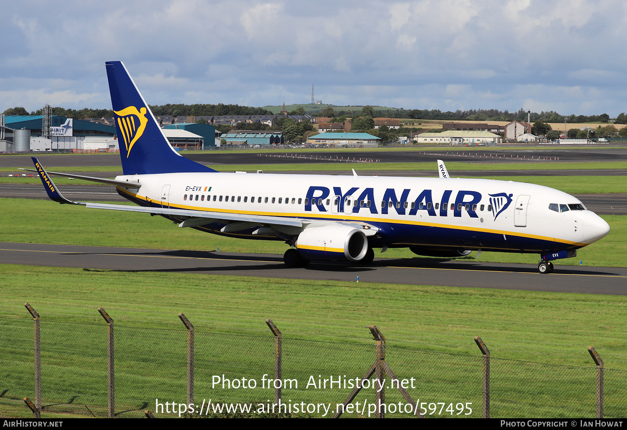 Aircraft Photo of EI-EVX | Boeing 737-8AS | Ryanair | AirHistory.net #597495