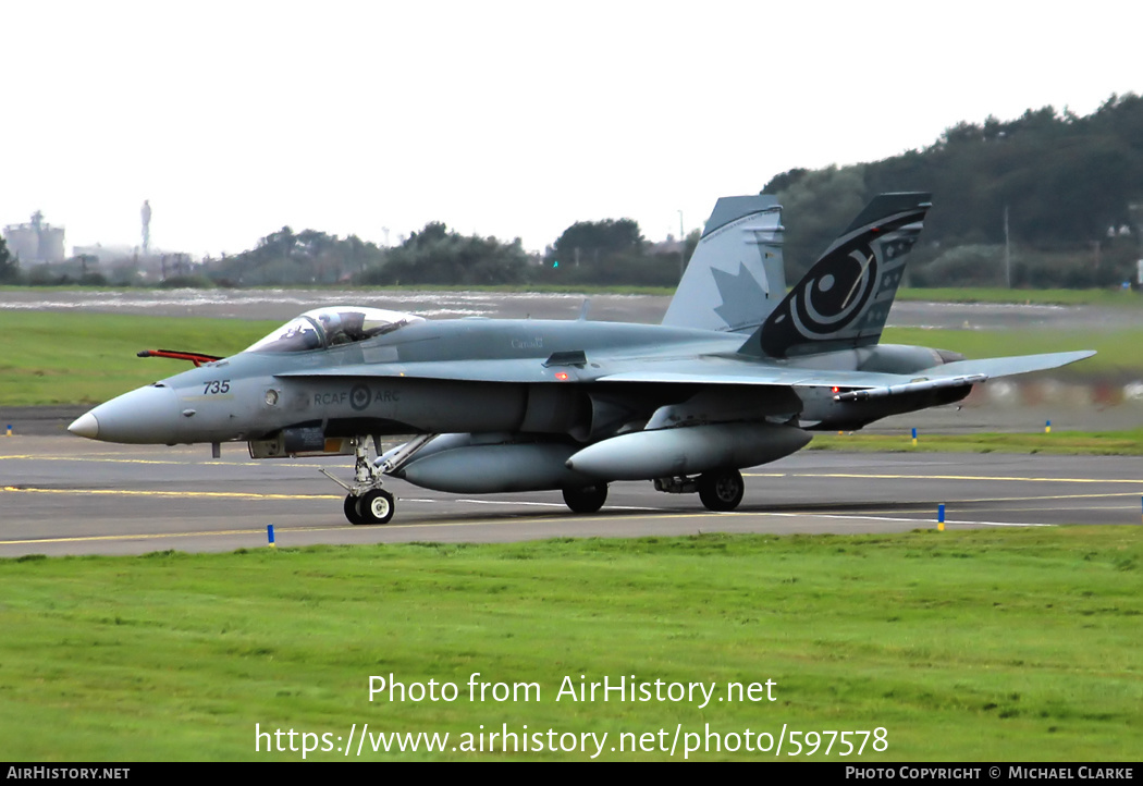 Aircraft Photo of 188735 / 735 | McDonnell Douglas CF-188 Hornet | Canada - Air Force | AirHistory.net #597578