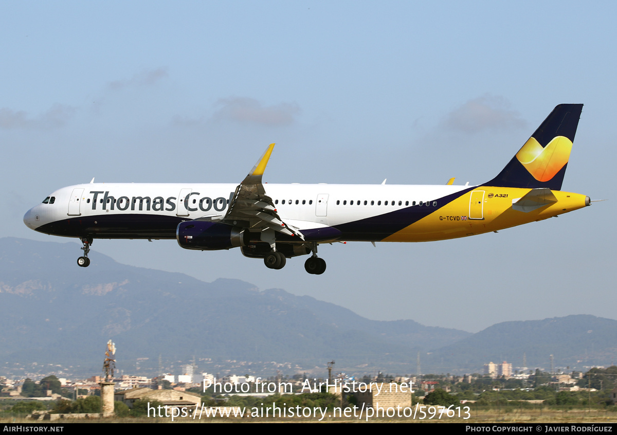 Aircraft Photo of G-TCVD | Airbus A321-231 | Thomas Cook Airlines | AirHistory.net #597613