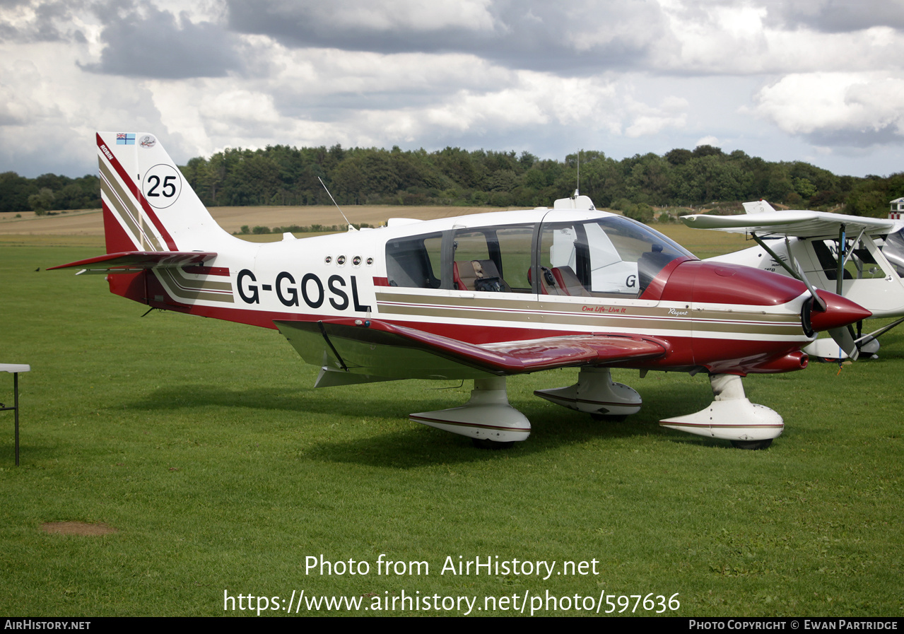 Aircraft Photo of G-GOSL | Robin DR-400-180 Regent | AirHistory.net #597636