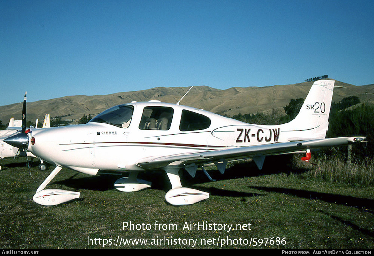 Aircraft Photo of ZK-CJW | Cirrus SR-20A G3 | AirHistory.net #597686