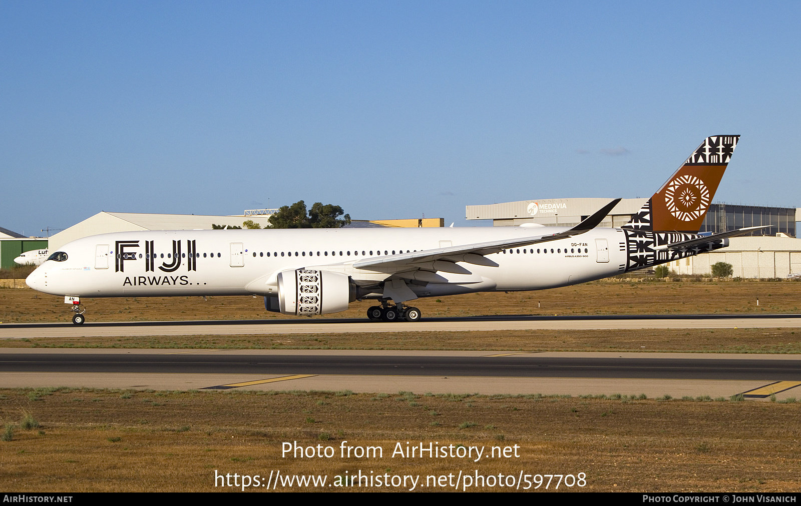 Aircraft Photo of DQ-FAN | Airbus A350-941 | Fiji Airways | AirHistory.net #597708