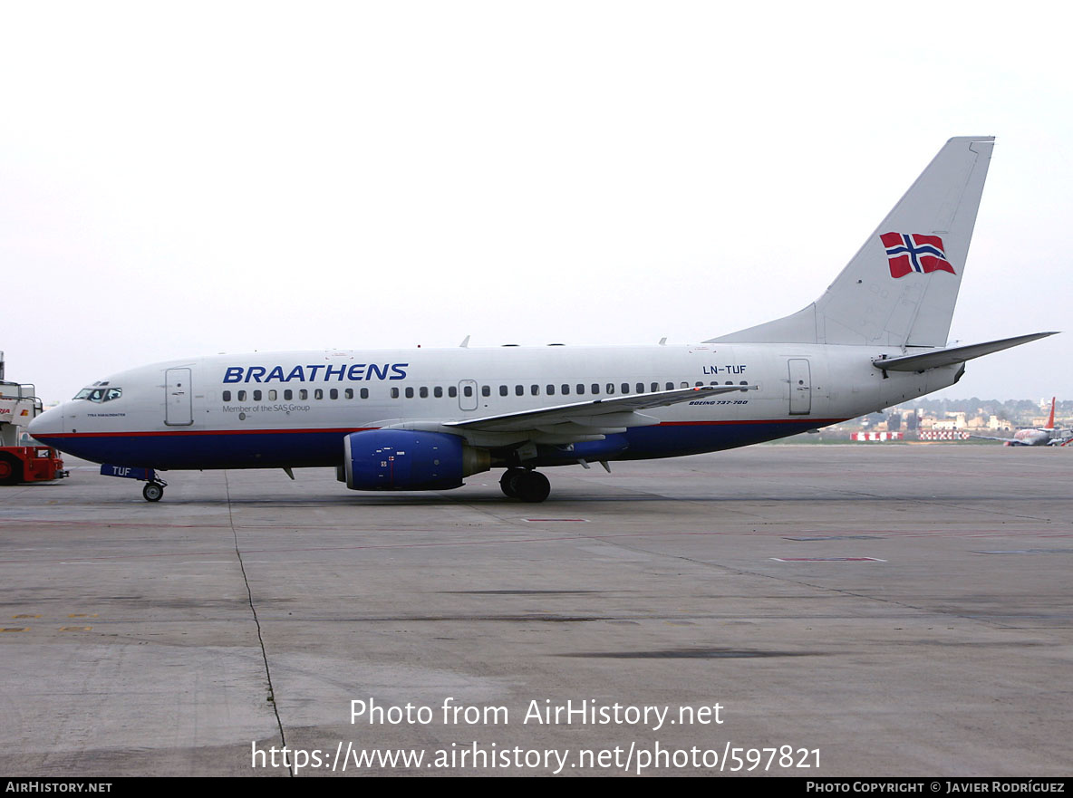 Aircraft Photo of LN-TUF | Boeing 737-705 | Braathens | AirHistory.net #597821