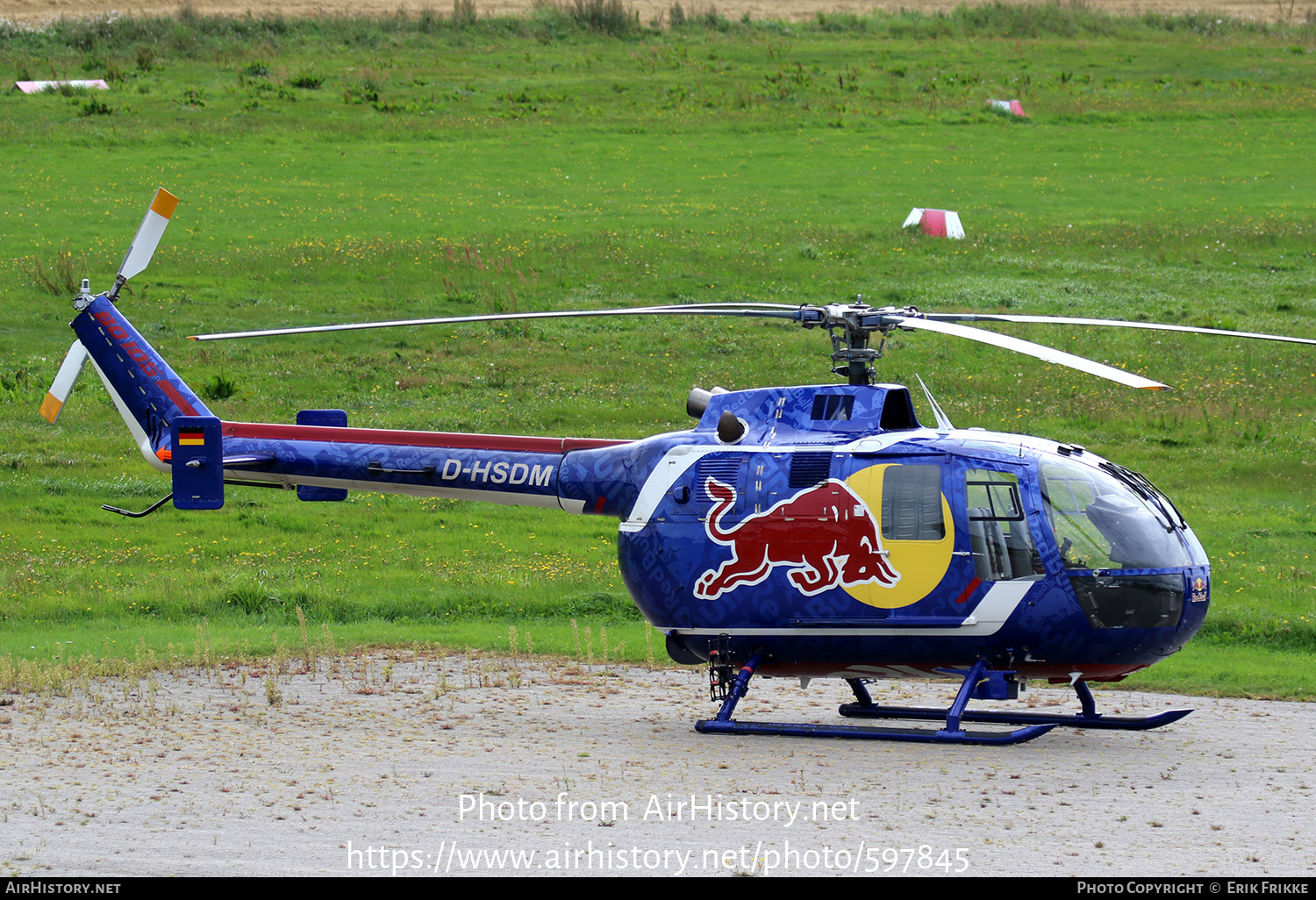 Aircraft Photo of D-HSDM | MBB BO-105CB | Red Bull | AirHistory.net #597845