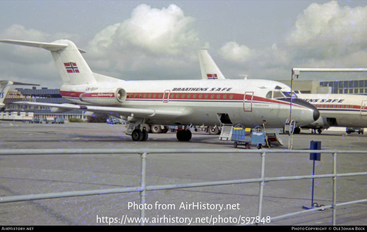 Aircraft Photo of LN-SUO | Fokker F28-1000 Fellowship | Braathens SAFE | AirHistory.net #597848