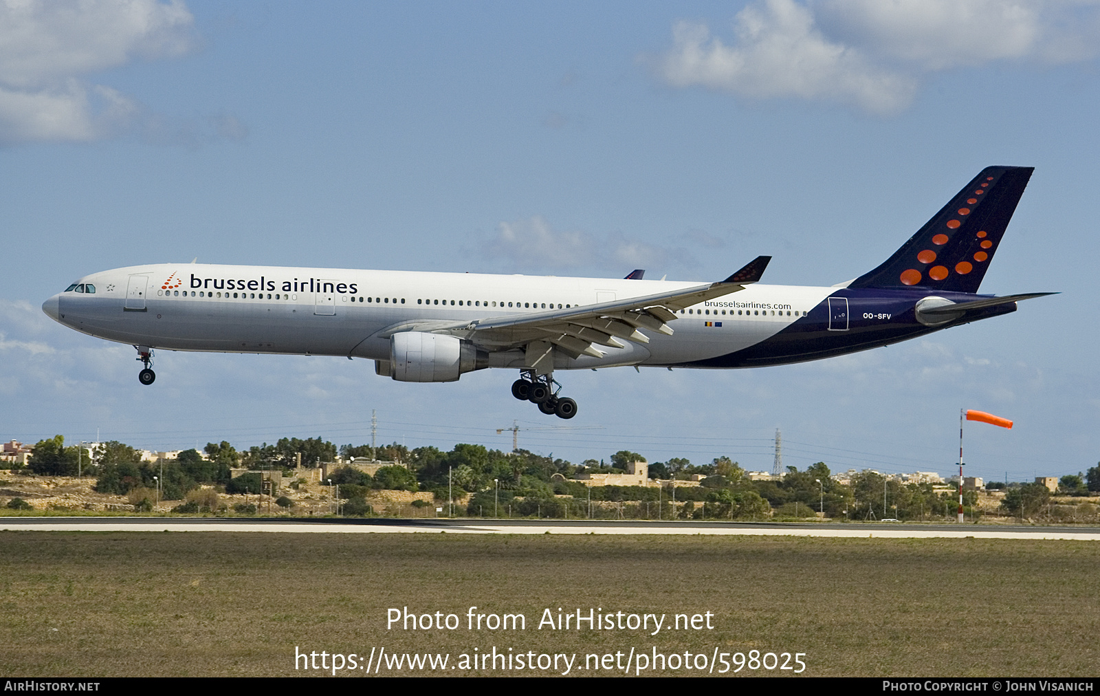 Aircraft Photo of OO-SFV | Airbus A330-322 | Brussels Airlines | AirHistory.net #598025