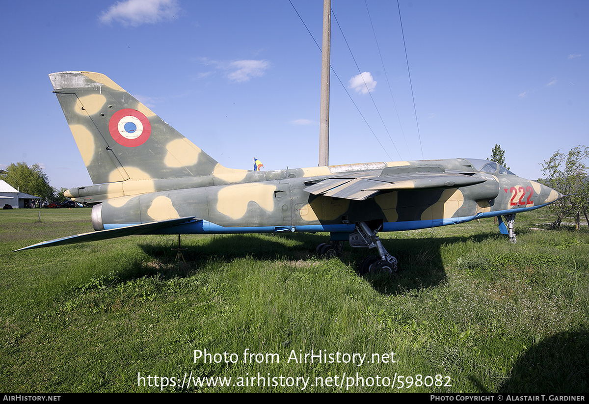 Aircraft Photo of 222 | Craiova IAR-93B Vultur | Romania - Air Force | AirHistory.net #598082