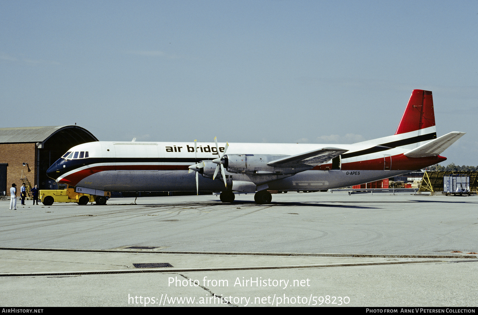 Aircraft Photo of G-APES | Vickers 953C Merchantman | Air Bridge | AirHistory.net #598230