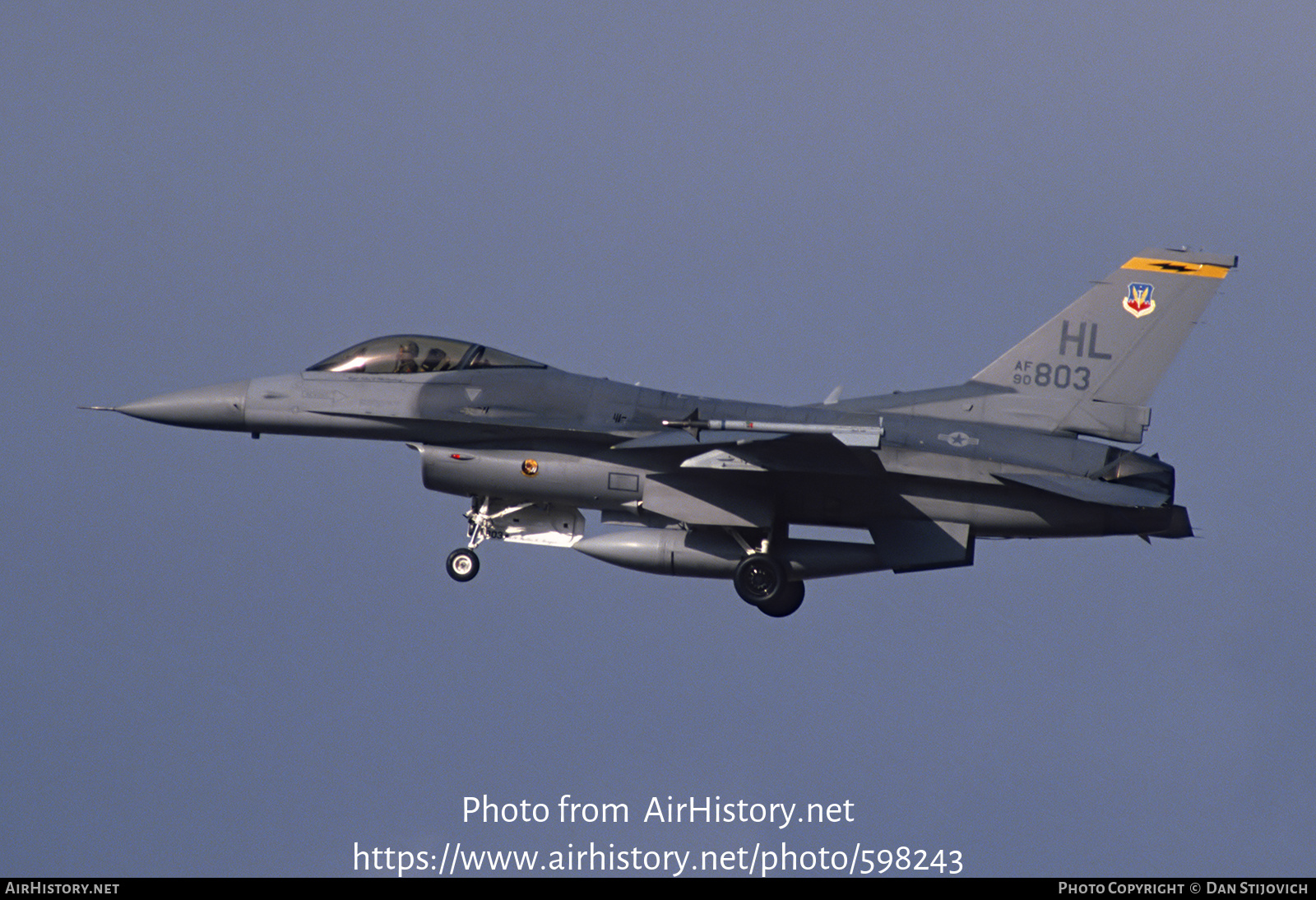 Aircraft Photo of 90-0803 / AF90-803 | General Dynamics F-16CM Fighting Falcon | USA - Air Force | AirHistory.net #598243