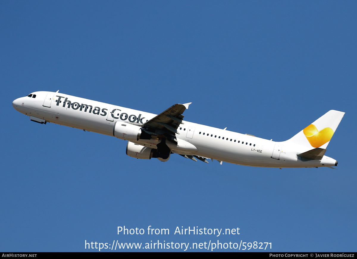 Aircraft Photo of LY-VEE | Airbus A321-211 | Thomas Cook Airlines | AirHistory.net #598271