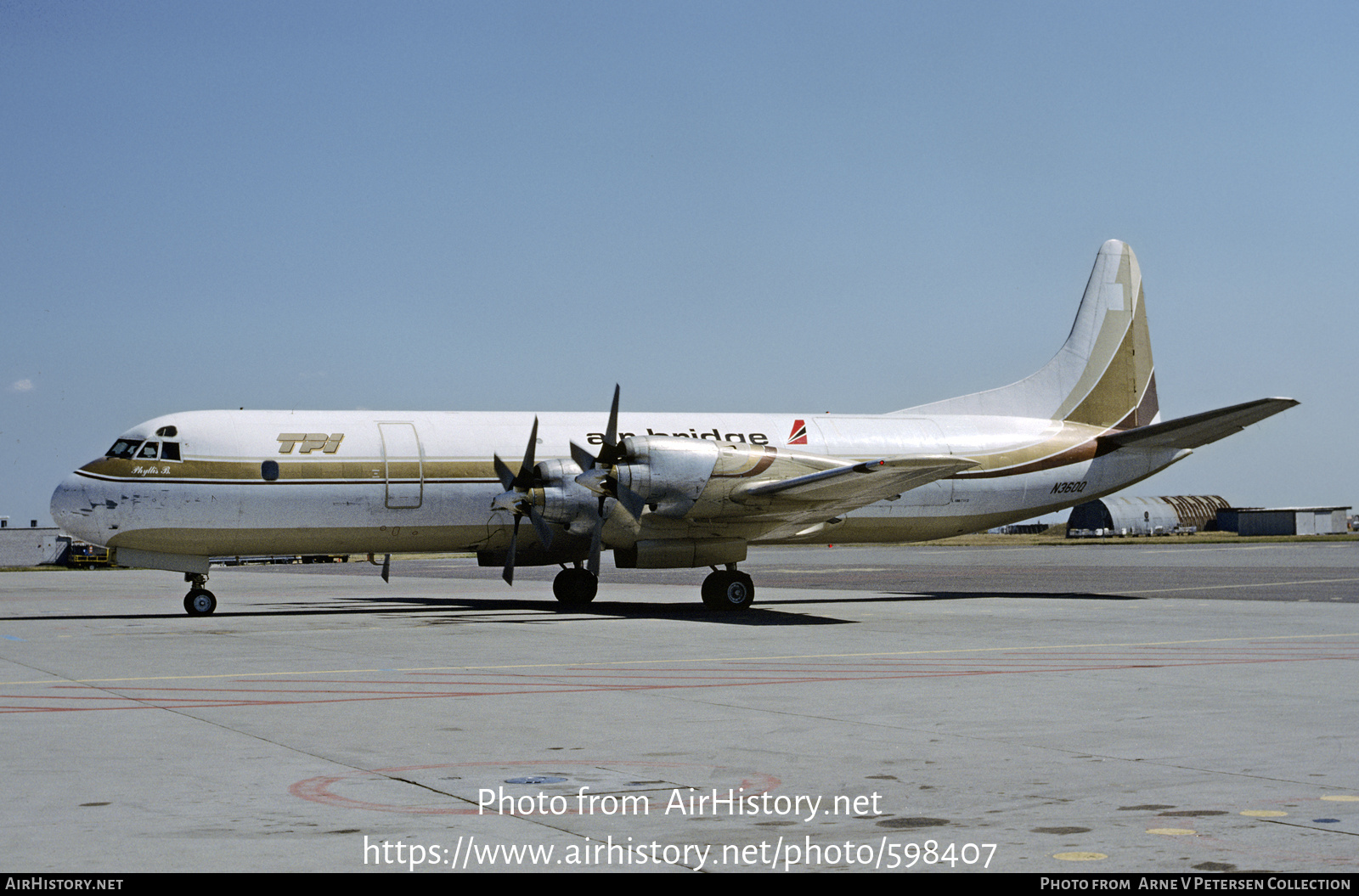 Aircraft Photo of N360Q | Lockheed L-188C(F) Electra | Air Bridge | AirHistory.net #598407