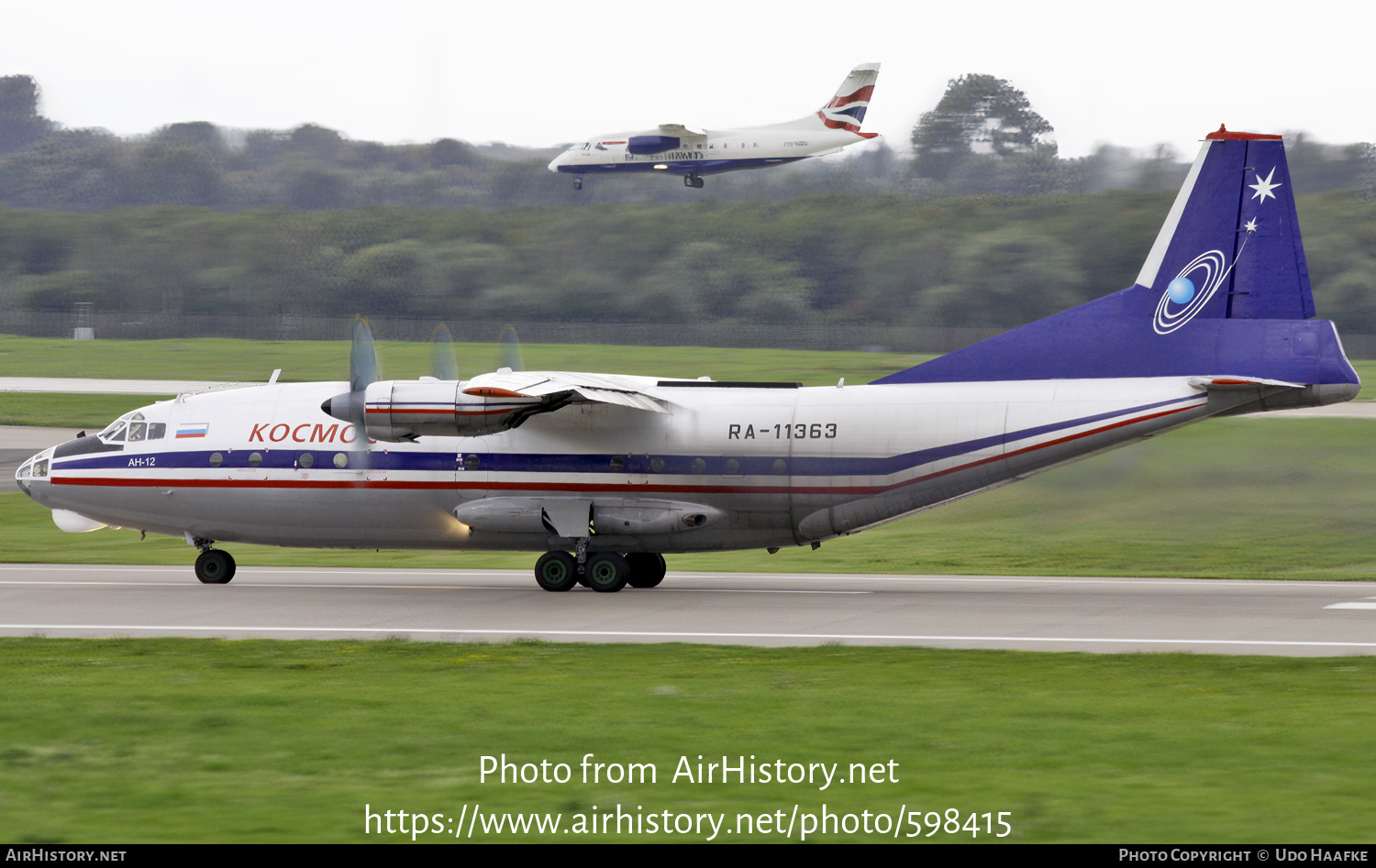 Aircraft Photo of RA-11363 | Antonov An-12BK | Kosmos Airlines | AirHistory.net #598415