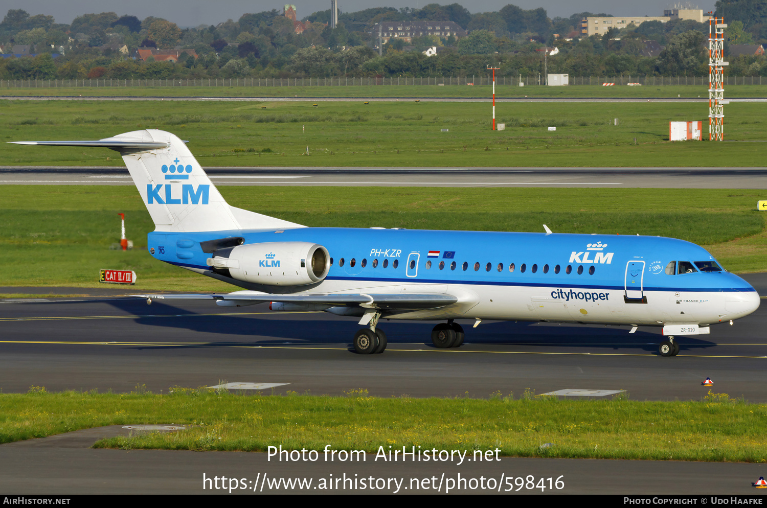 Aircraft Photo of PH-KZR | Fokker 70 (F28-0070) | KLM Cityhopper | AirHistory.net #598416