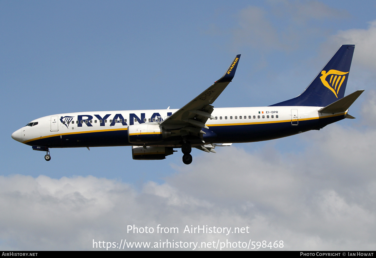 Aircraft Photo of EI-DPR | Boeing 737-8AS | Ryanair | AirHistory.net #598468