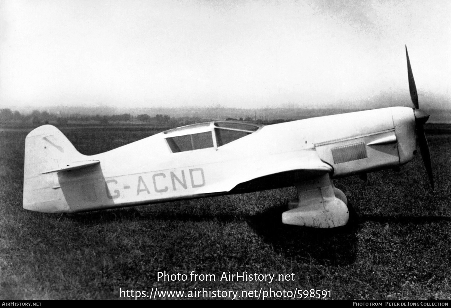 Aircraft Photo of G-ACND | Percival E.2H Mew Gull | AirHistory.net #598591