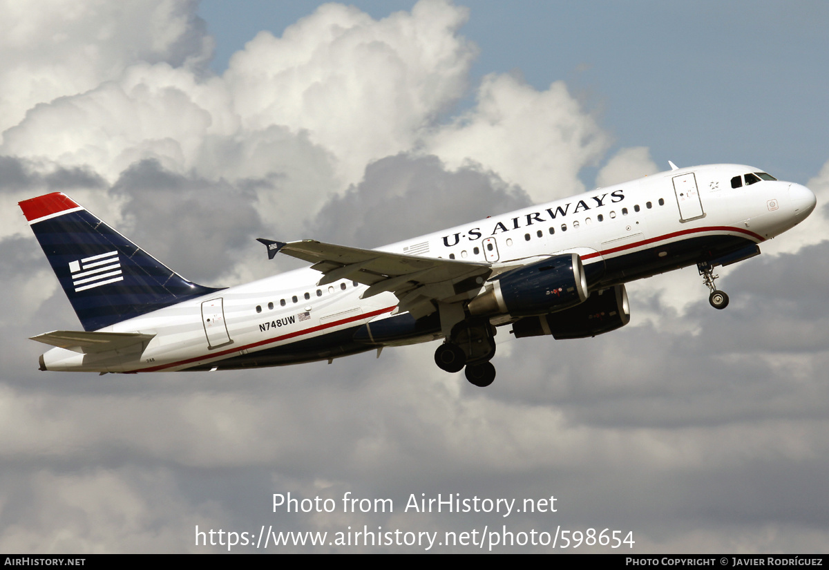 Aircraft Photo of N748UW | Airbus A319-112 | US Airways | AirHistory.net #598654