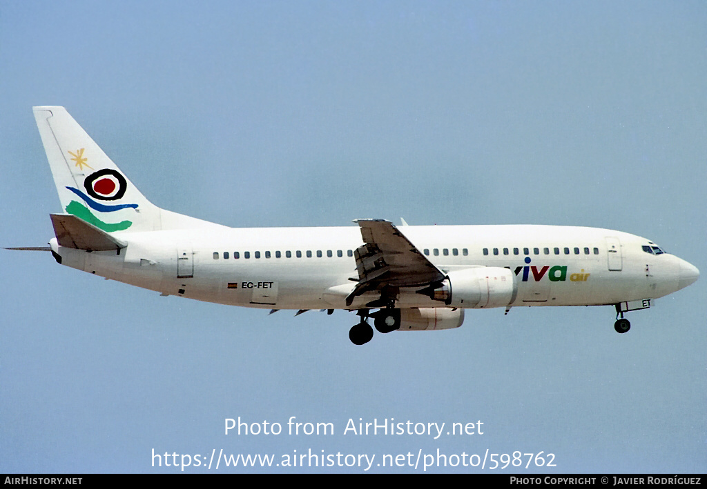 Aircraft Photo of EC-FET | Boeing 737-3Q8 | Viva Air | AirHistory.net #598762