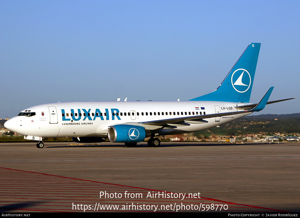 Aircraft Photo of LX-LGS | Boeing 737-7C9 | Luxair | AirHistory.net #598770