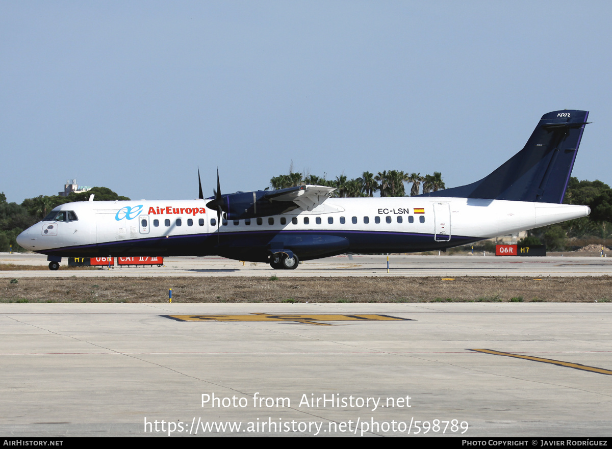 Aircraft Photo of EC-LSN | ATR ATR-72-102 | Air Europa | AirHistory.net #598789