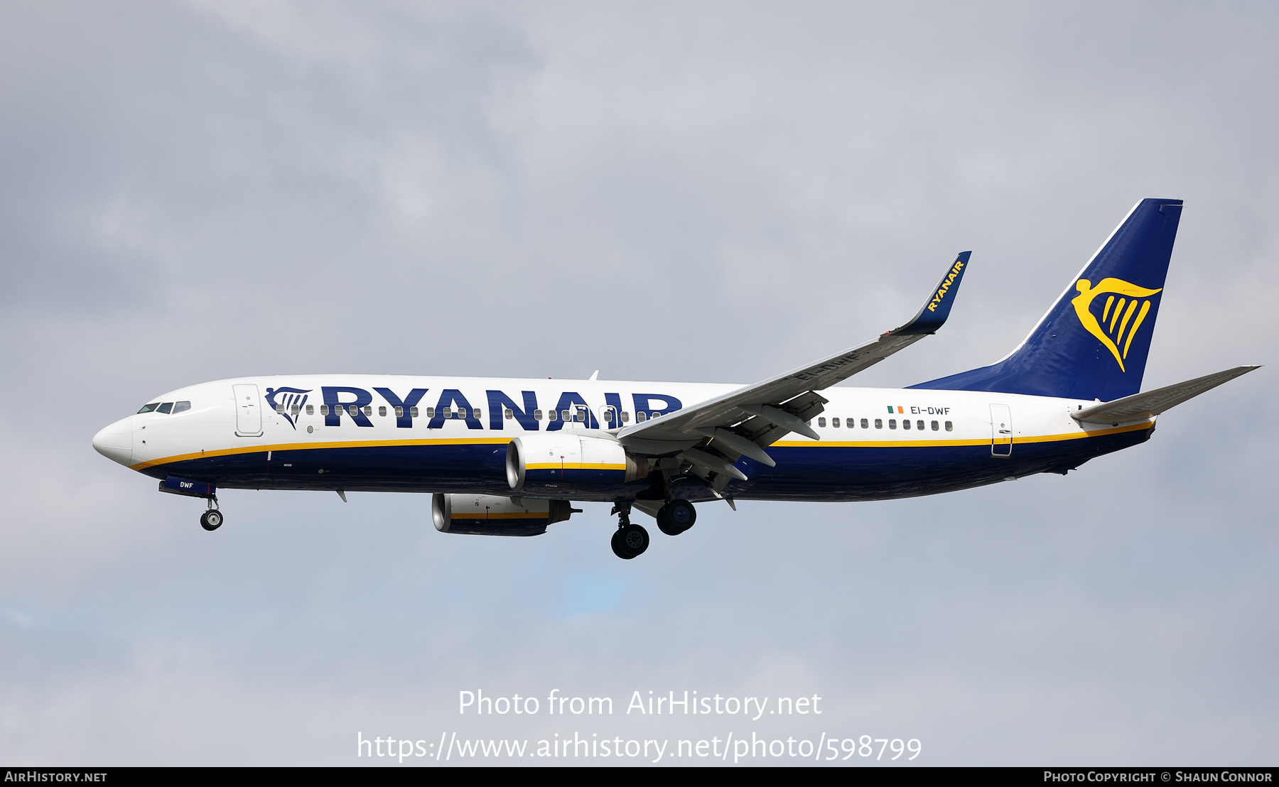 Aircraft Photo of EI-DWF | Boeing 737-8AS | Ryanair | AirHistory.net #598799