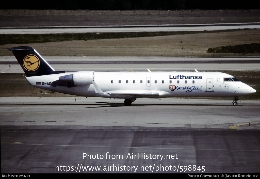 Aircraft Photo of D-ACJC | Canadair CRJ-200LR (CL-600-2B19) | Lufthansa | AirHistory.net #598845